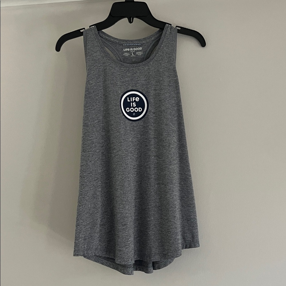 Life Is Good Charcoal Sleeveless Top